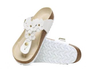 Women's Gizeh Flower Sandals In White