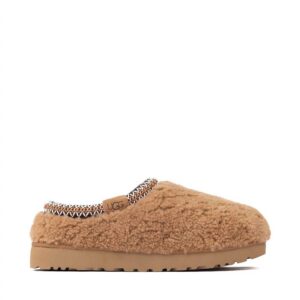 Women's Tasman Maxi Curly Slipper In Brown