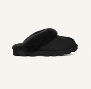 Women's Coquette Flat Slippers In Black