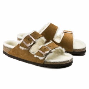 Women's Arizona Shearling Sandal In Mink