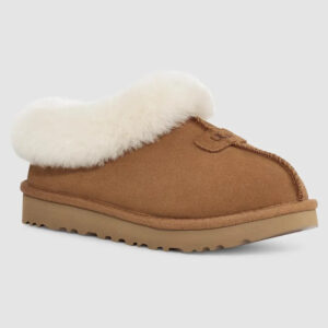 Women's UGG Tazzette 1134810-CHE Slippers Chestnut Suede Sheepskin Lined GUG220