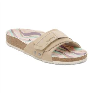 Unisex Oita Nubuck Suede Leather Sandals In Sandcastle