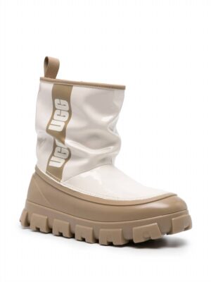 Women's Classic Brellah Mini Waterproof Bootie In White,/ Beige