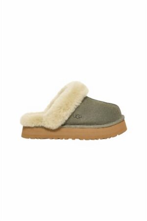 Woimen's Disquette Slipper In Moss Green