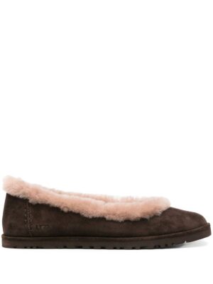 Women's Zora Suede Ballet Flat In Dusted Cocoa