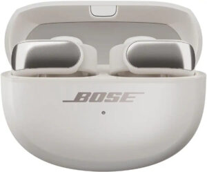 Refurbished Bose Ultra Open-Ear True Wireless Open Earbuds, Geek Squad Certified, White Smoke