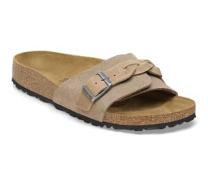 Women's Oita Braided Suede Sandals In Taupe