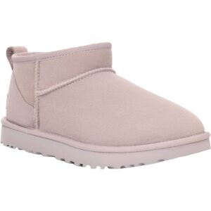 Women's Classic Ultra Mini Boots In Pale Smoke Sheepskin
