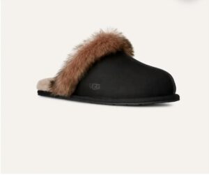 Women's Scuffette Nubuck Slipper In Black