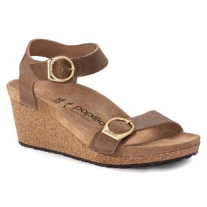 Women's Soley Wedge Heel Sandals In Cognac
