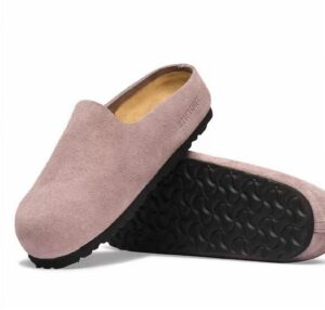 Women's Amsterdam Wrapped Suede Clog In Faded Purple