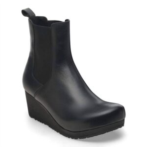 Women's Ebba Cork Wedge Boot In Black/black