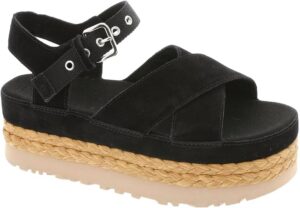 Women's Aubrey Ankle Platform Sandal In Black