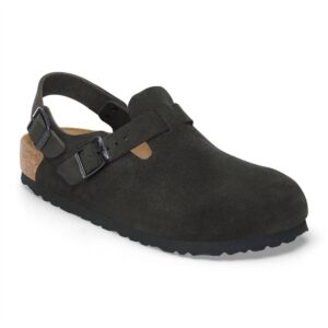 Women's Tokio Suede Clogs In Black