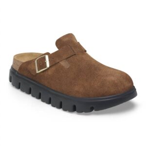 Women's Boston Chunky Clog - Narrow In Dark Tea
