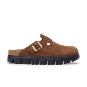 Women's Boston Chunky Clog In Dark Tea/black