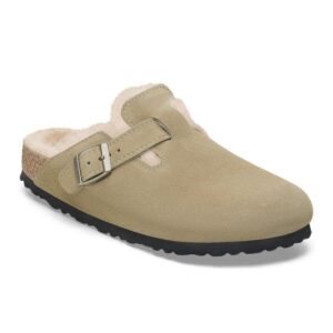 Women's Boston Shearling Clogs In Taupe