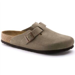 Women's Boston Suede Soft Footbed Shoe In Taupe