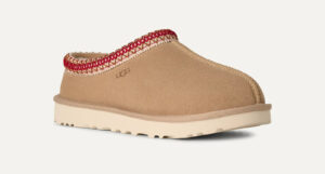Women's UGG Tasman II 1174470-SDDR Slippers Sand Dark Cherry Suede Slip-On GUG19
