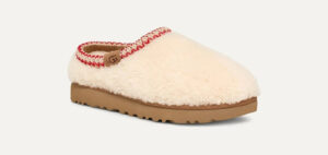Women's UGG Tasman Maxi Curly 1158356-NAT Slippers Beige Sheepskin Slip On GUG183