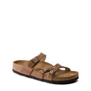 Women's Franca Oiled Leather Sandals In Brown Brown