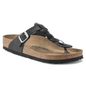 Women's Gizeh Braided Sandal In Black