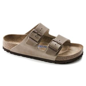 Unisex Arizona Soft Footbed Sandals In Tabacco Brown