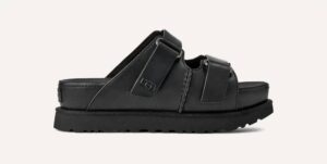 Women's Goldenstar Hi Leather Sandal In Black