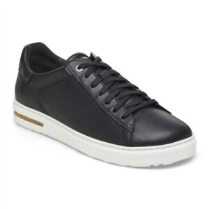 Unisex Bend Low Leather Sneakers In Black