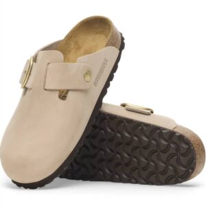 Unisex Boston Big Buckle Sandals In Sandcastle