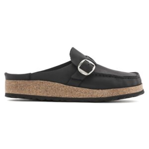 Unisex Buckley Leather Clog - Narrow Width In Black