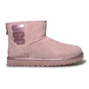 UGG Classic Mini UGG Classic Logo Pink Crystal Metallic Boots - Women's
