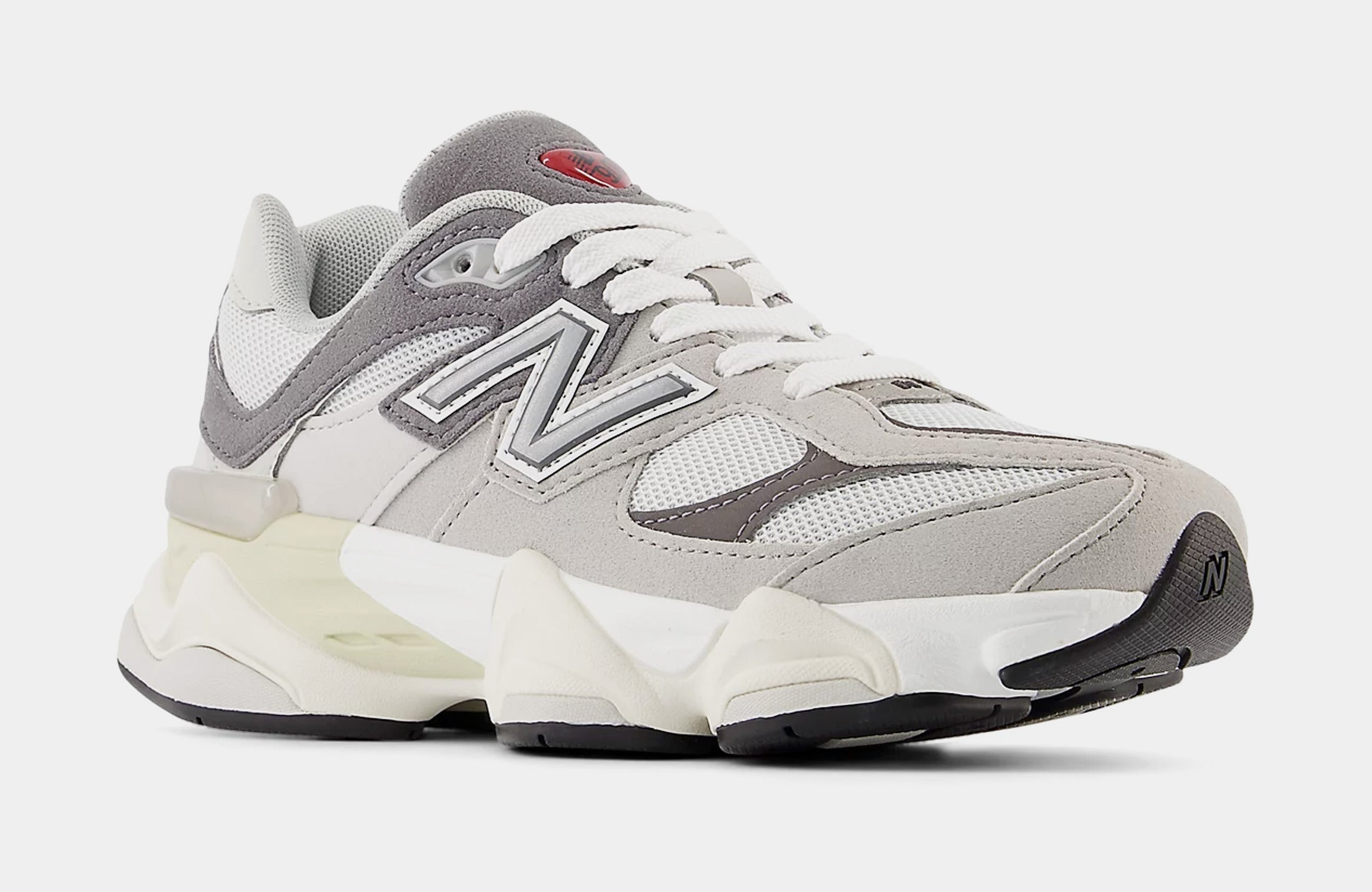 9060 Grade School Lifestyle Shoes (Grey/White) - Image 2