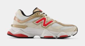 9060 Mens Lifestyle Shoes (Beige/Red)