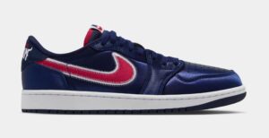 Air Jordan 1 Retro Low OG Howard Mens Lifestyle Shoes (College Navy/White/University Red)