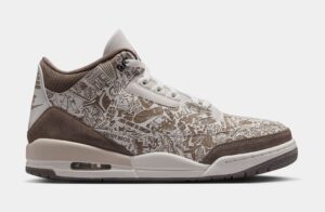 Air Jordan 3 Retro Laser Phantom And Palomino Mens Lifestyle Shoes (Phantom/Palomino/Sail/University Red)