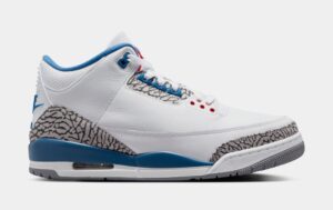Air Jordan 3 Retro OG True Blue Mens Lifestyle Shoes (White/Varsity Red/True Blue/Cement Grey/Anthracite) Free Shipping
