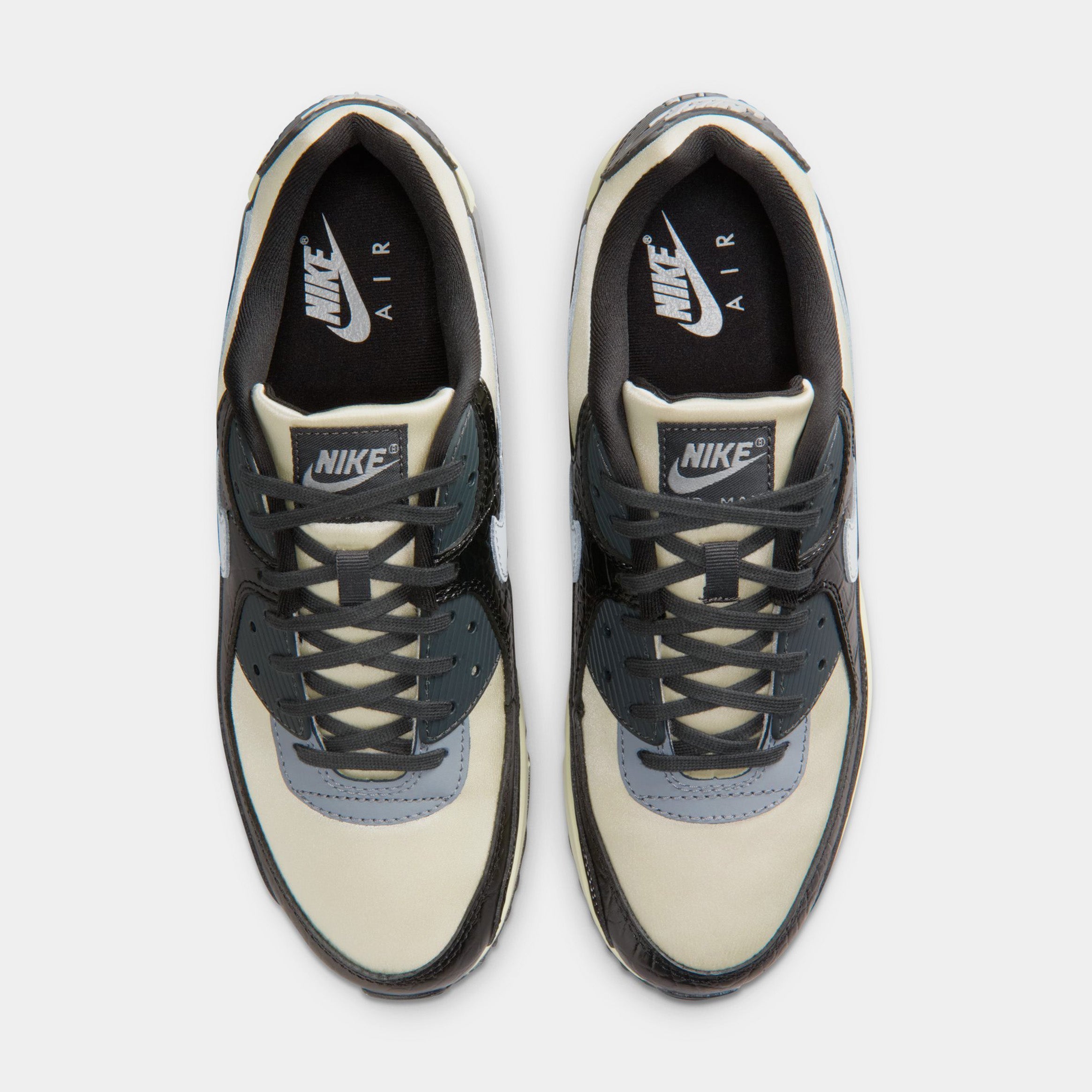 Air Max 90 Coconut Milk And Black Mens Lifestyle Shoes (Sail/Light Smoke Grey/Black/Anthracite) - Image 2