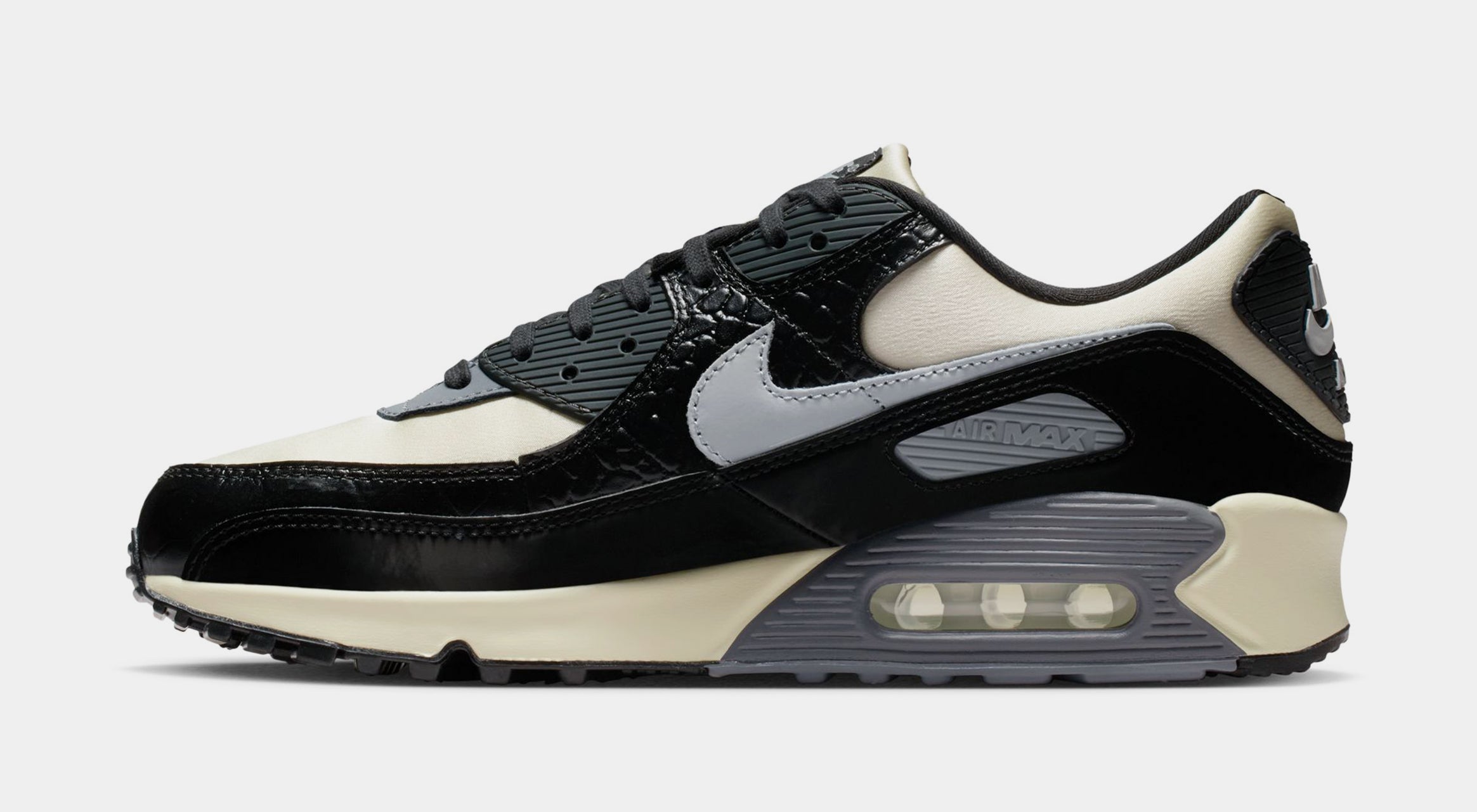 Air Max 90 Coconut Milk And Black Mens Lifestyle Shoes (Sail/Light Smoke Grey/Black/Anthracite) - Image 3