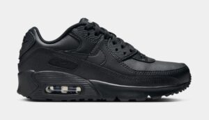 Air Max 90 LTR Grade School Running Shoes (Black/Black)