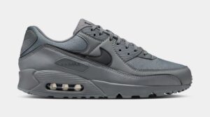 Air Max 90 Premium Mens Running Shoes (Smoke Grey/Black)