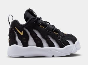 Air DT Max 96 Low Infant Toddler Basketball Shoes (Black/Metallic Gold/White)