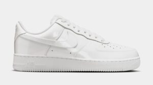 Air Force 1 '07 Patent Leather Mens Lifestyle Shoes (White/White)
