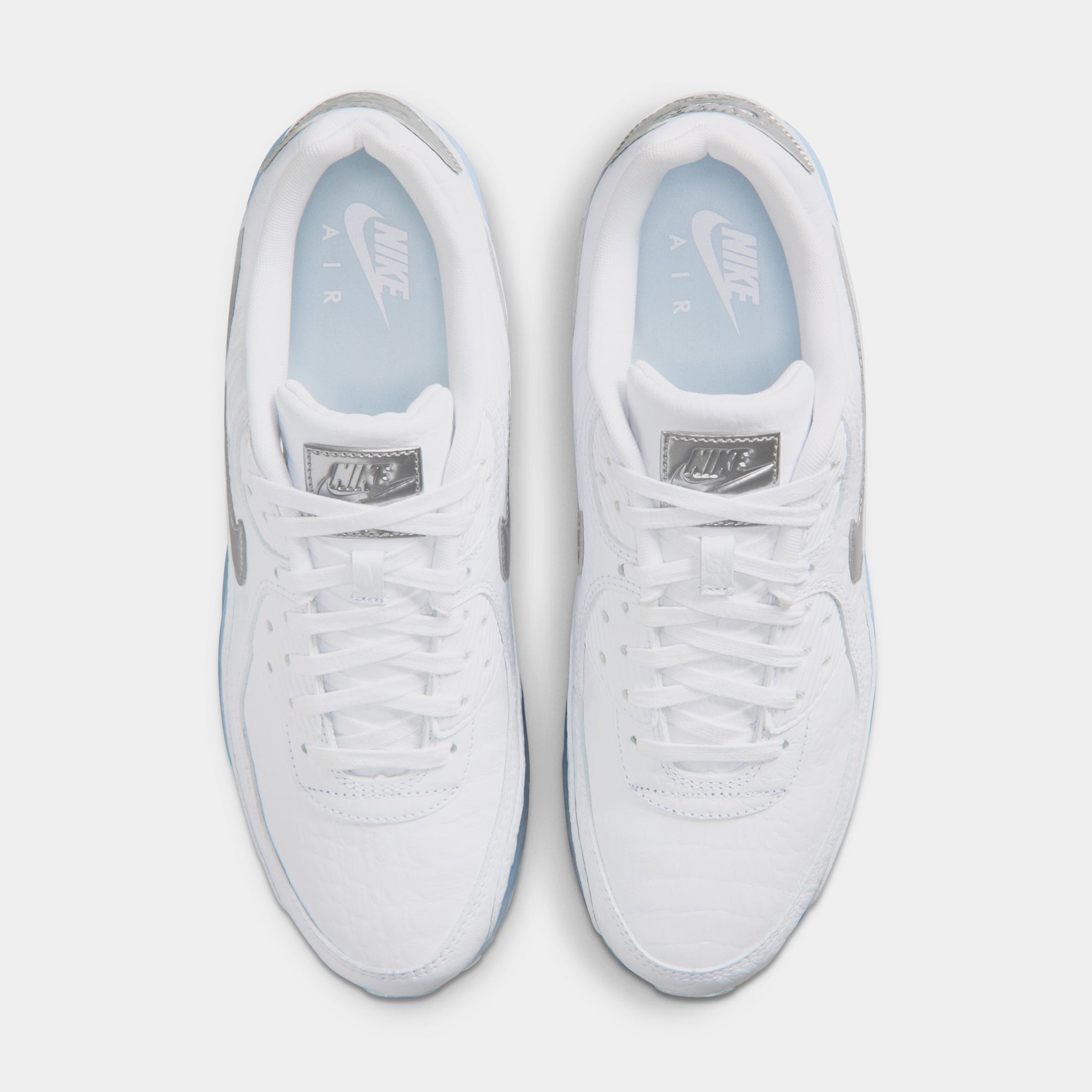 Air Max Terrascape 90 Mens Running Shoes (White/Chrome/Blue Tint/Pure Platinum) - Image 2