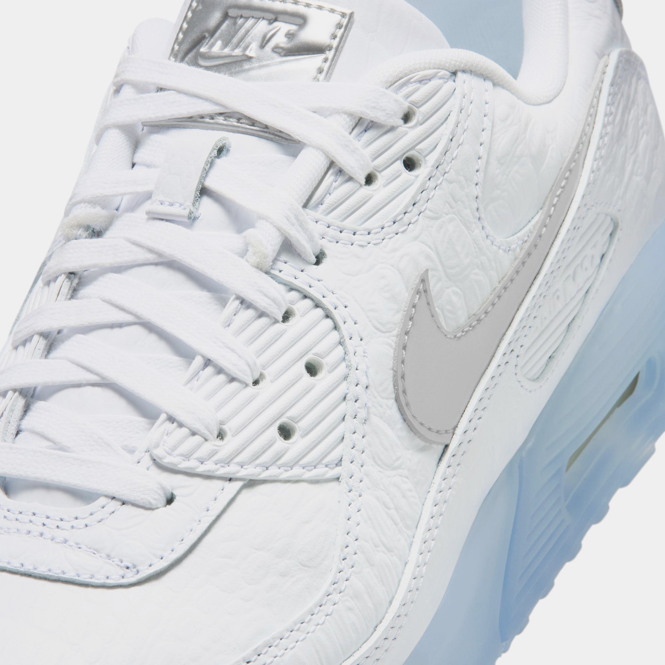 Air Max Terrascape 90 Mens Running Shoes (White/Chrome/Blue Tint/Pure Platinum) - Image 5