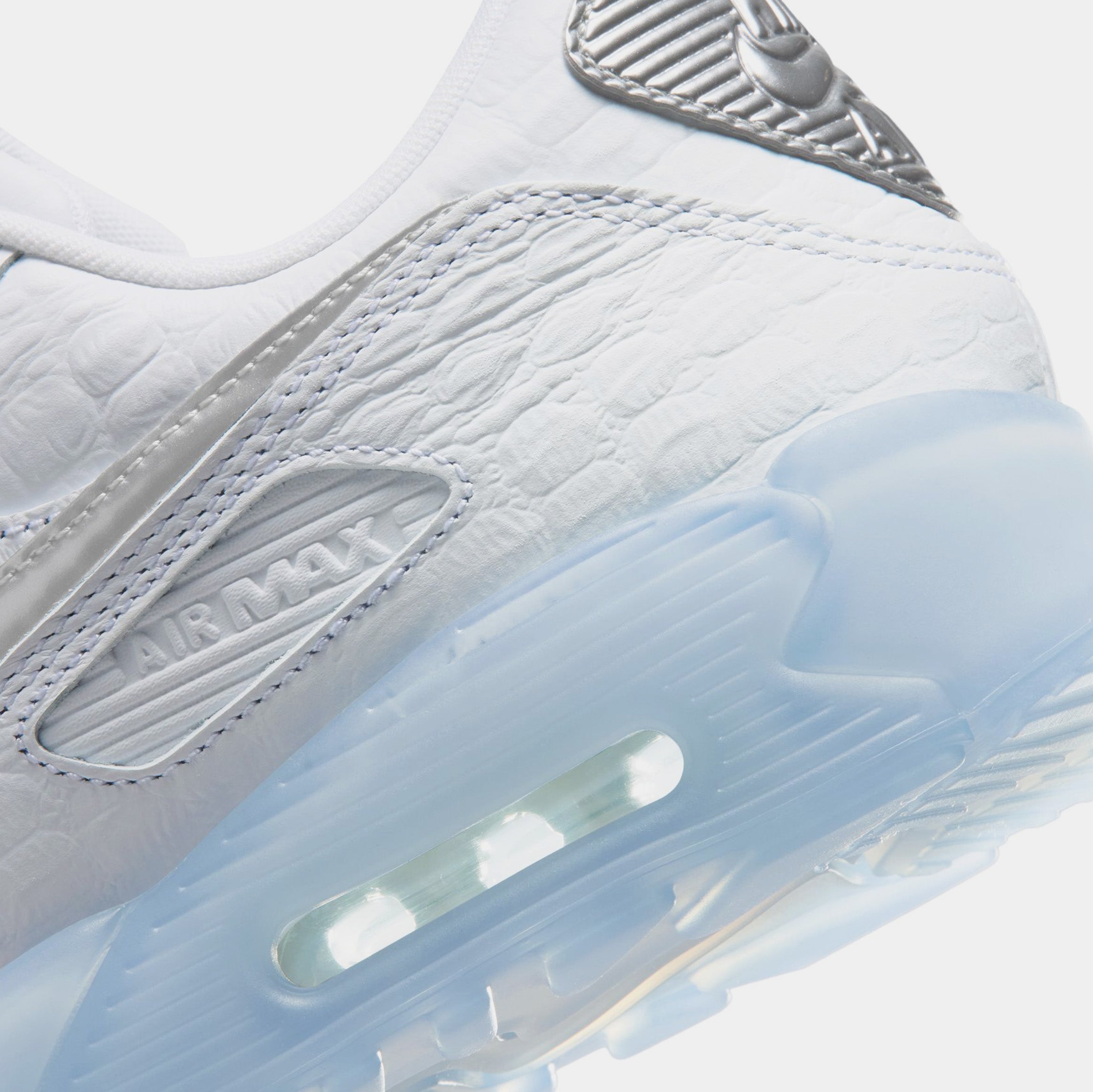 Air Max Terrascape 90 Mens Running Shoes (White/Chrome/Blue Tint/Pure Platinum) - Image 6
