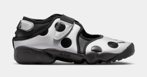 Air Rift Breathe Polka Dot Womens Lifestyle Shoes (Black/Black/Metallic Silver)
