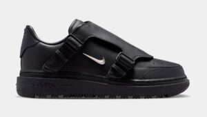 Air Force 1 Luxe Black Mens Lifestyle Shoes (Black/Anthracite/Metallic Silver)