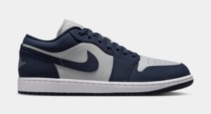 Air Jordan 1 Low Mens Lifestyle Shoes (Obsidian/Grey Fog/Pink Foam/Obsidian)