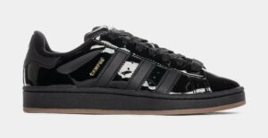 Campus 00s Patent Leather Mens Lifestyle Shoes (Core Black/Core Black)
